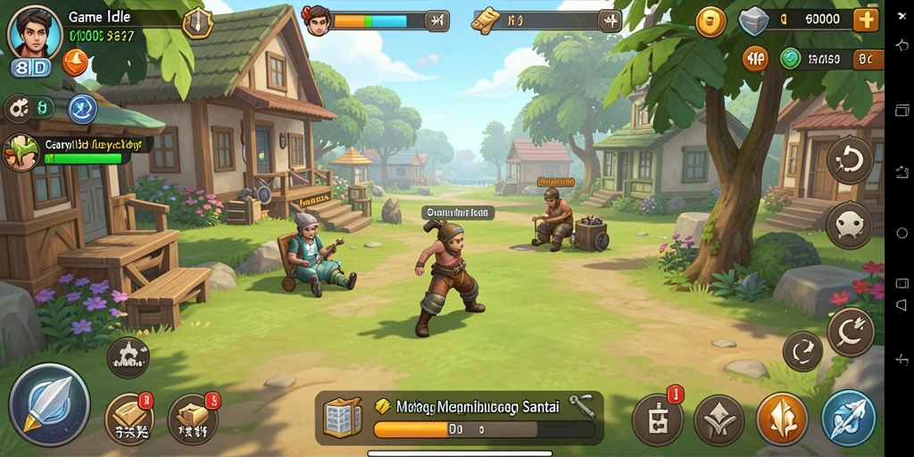 Tampilan grafis menawan dalam gameplay Idle 8ID.