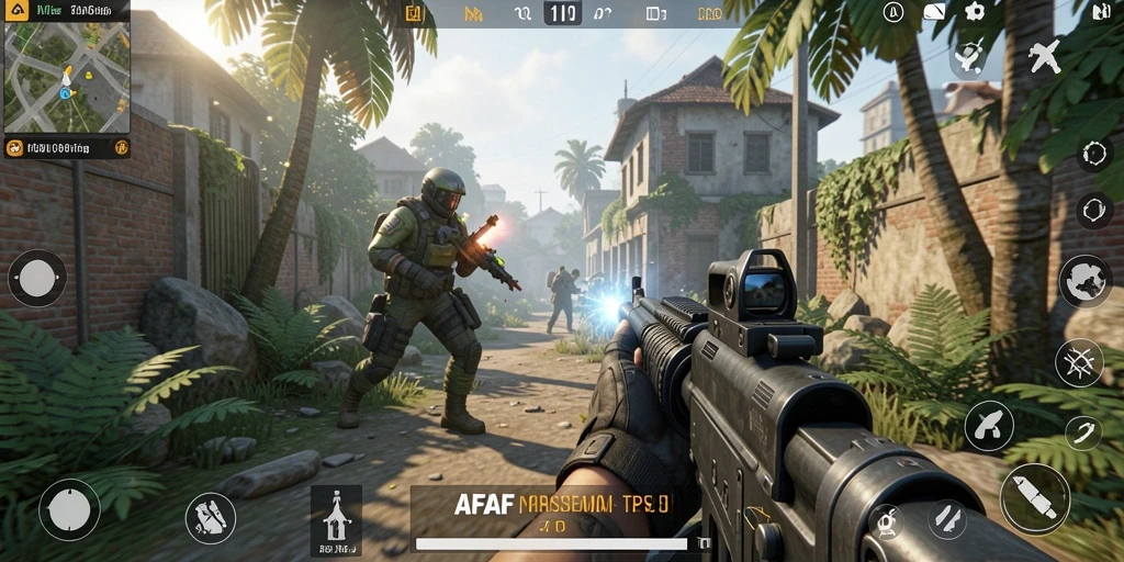 Tampilan gameplay seru di AFAF dengan aksi TPS cepat dan mendebarkan.
