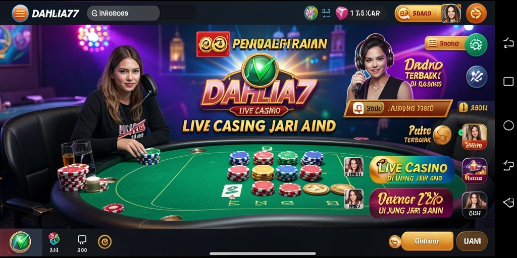 Tampilan gameplay Live Casino yang interaktif dan mengasyikkan.