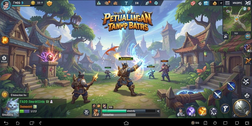 Tampilan menakjubkan dari gameplay MMORPG FA99, penuh petualangan dan interaksi.