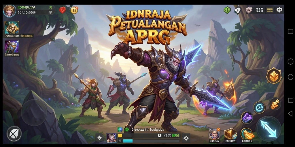 Gameplay ARPG menarik di IDNRAJA dengan grafis menawan.