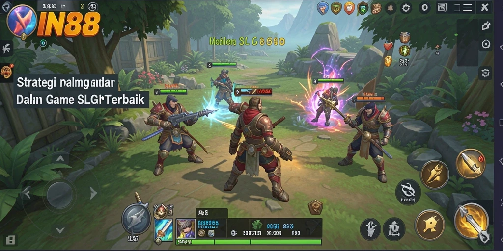 Gameplay SLG yang menegangkan dengan pembangunan dan strategi.