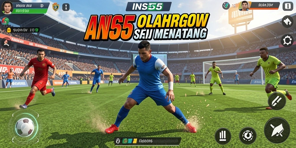 Tampilan gameplay SERU dari INS55 yang menampilkan aksi olahraga menarik.