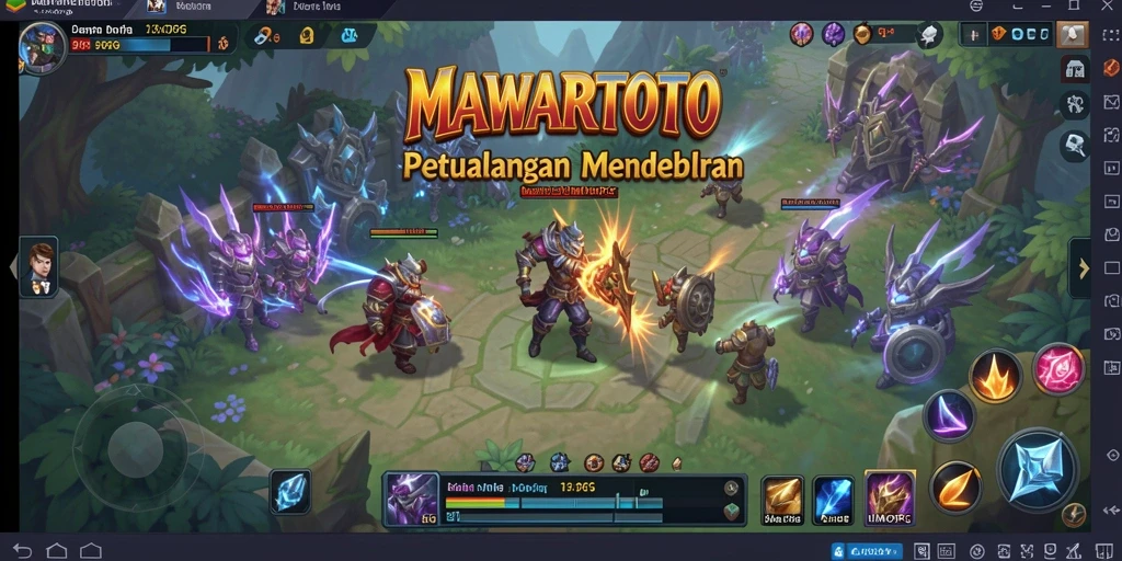 Tampilan gameplay mendebarkan dari MAWARTOTO dalam dunia MMORPG.