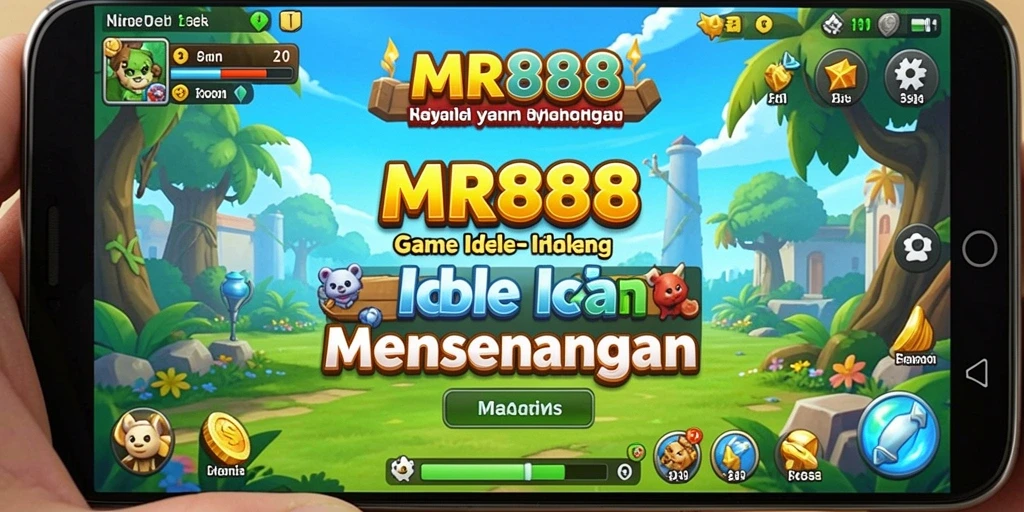 Screenshot dari gameplay menarik MR888 yang menunjukkan aksi karakter dalam game Idle.