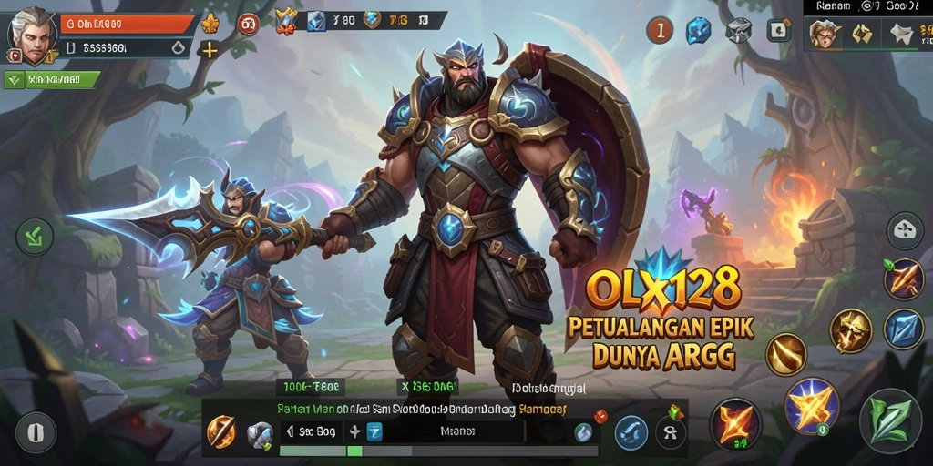 Tampilan gameplay epik dalam OLX128 yang menggugah adrenalin.