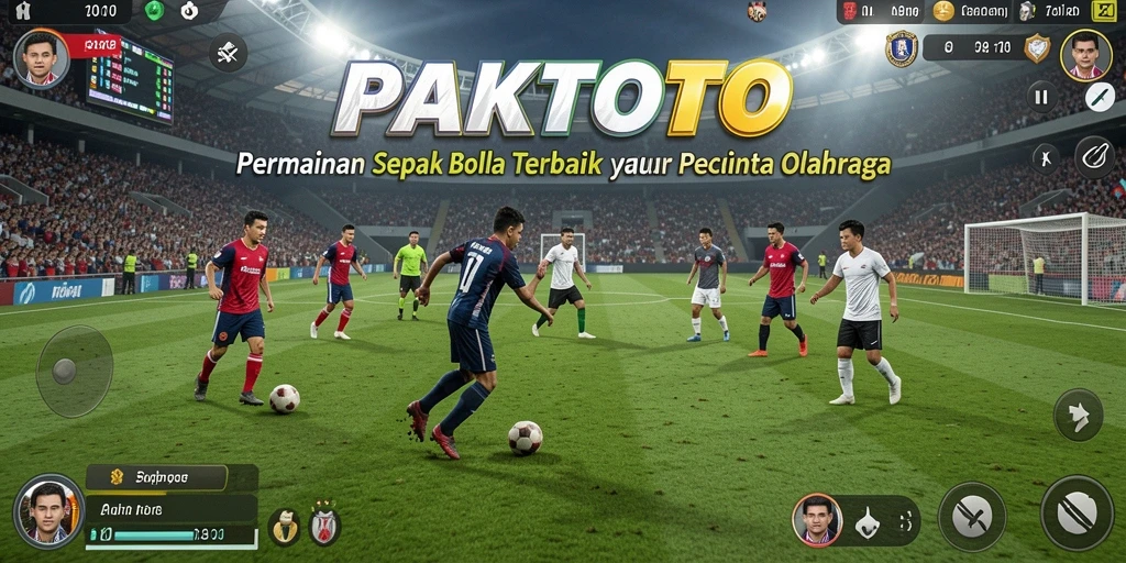 Tampilan gameplay PAKTOTO yang mendebarkan di lapangan virtual.