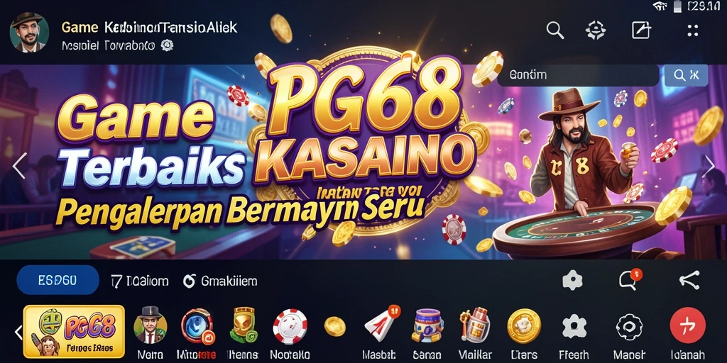 Tampilan dinamis dari permainan Kasino PGG68 yang penuh aksi.
