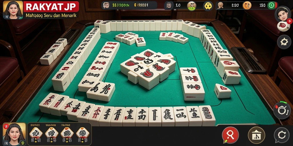 Gameplay seru RAKYATJP dengan tantangan Mahjong.
