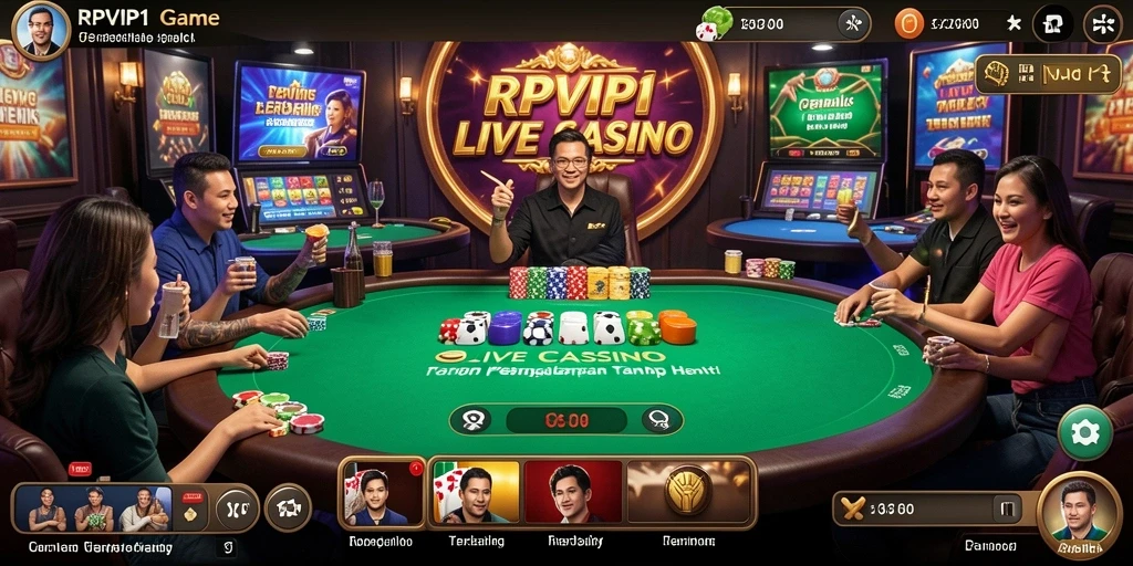 Tampilan gameplay RPVIP1 yang menarik di Live Casino.