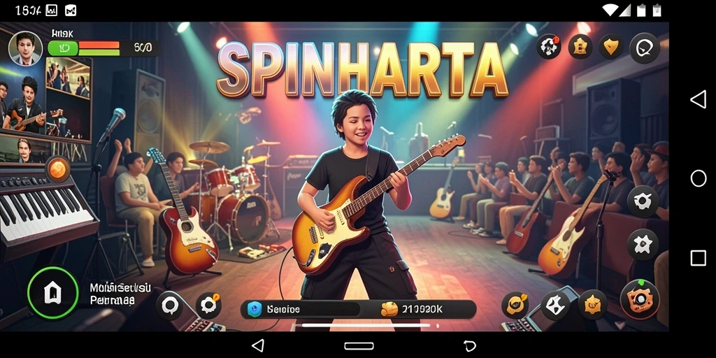 Tampilan gameplay SPINHARTA yang seru dan interaktif.