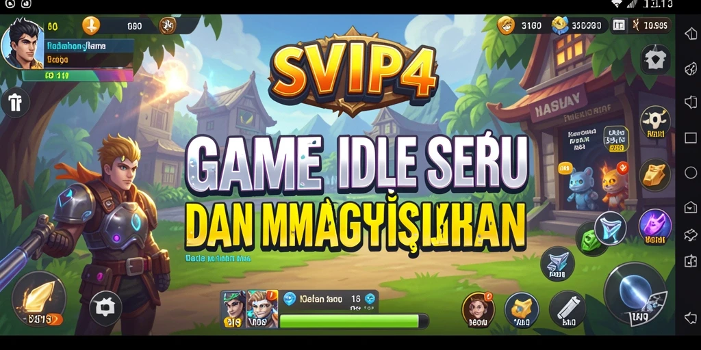 Screenshot gameplay SVIP4 menunjukkan karakter beraksi dalam misi Idle yang menegangkan.