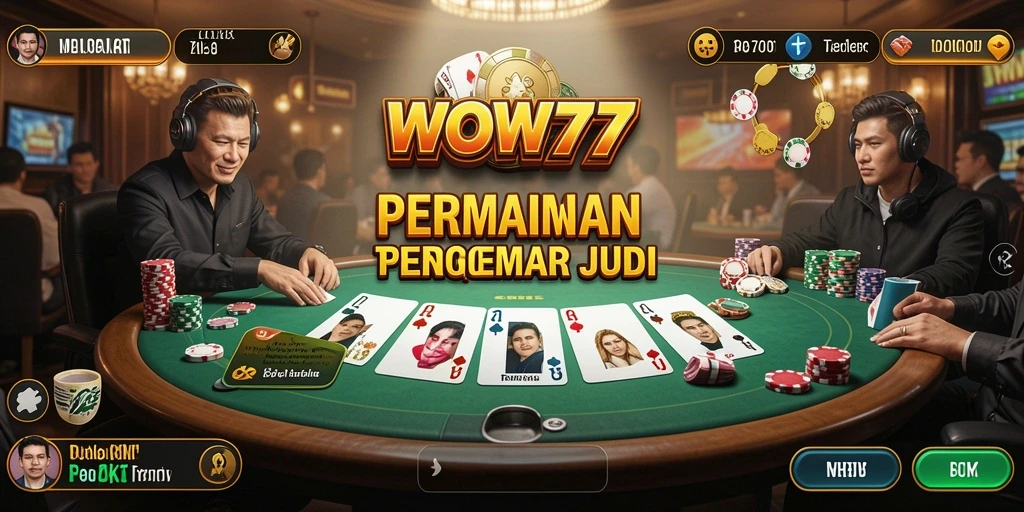 Gameplay Poker yang mendebarkan dalam aplikasi WOW77, nikmati setiap detiknya.